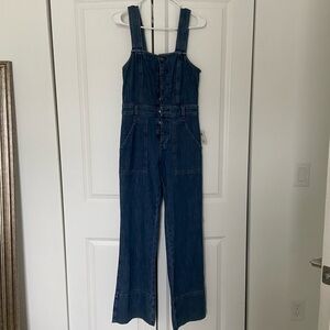 New Aerie Denim Jumpsuit bootcut leg size XS